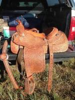 Steer Wrestling Saddle 